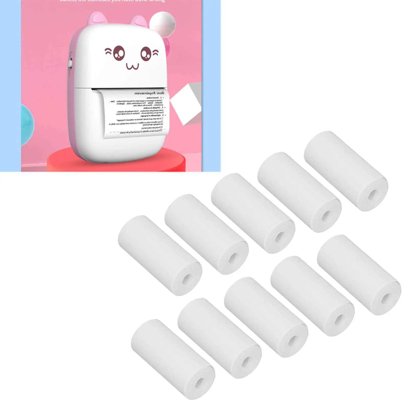 10Pcs Mini Printer Paper, 57 x - Mini Pocket Thermal Printer Paper Roll recension och pris