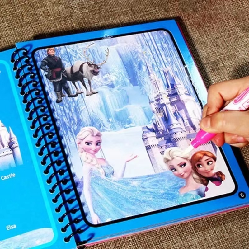 Cartoon Water Painting Drawing - Reusable Water Magic Coloring Book recension och pris