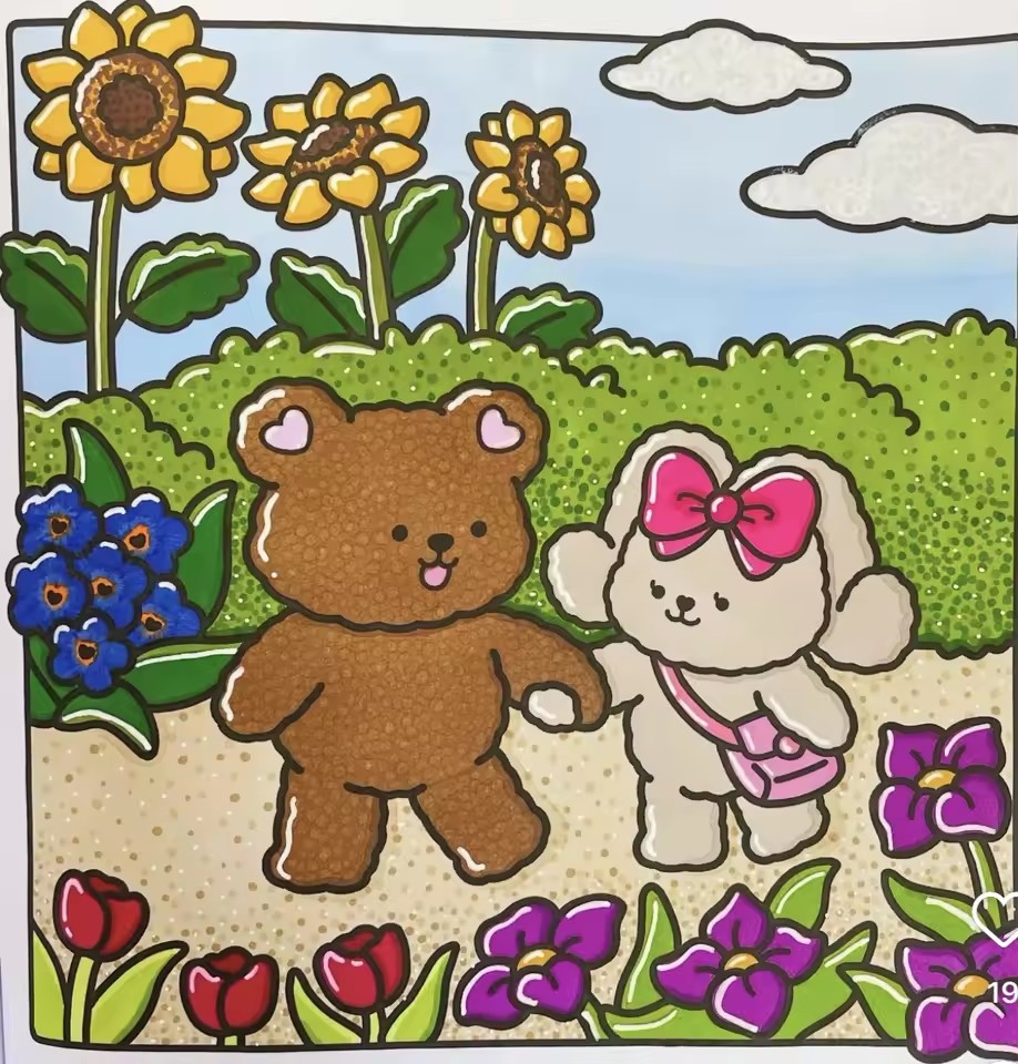 FUZZY IN LOVE Bold-easy Patter - Adult Coloring Book Stress Relief recension och pris