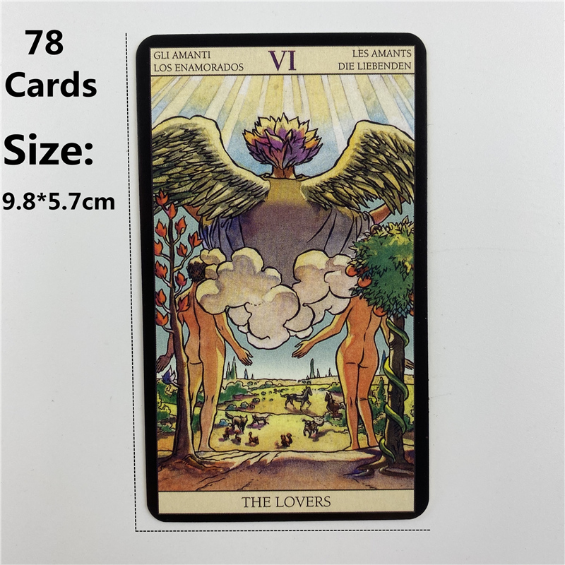 Metal Box Gilded Edition Back  - Tarot Deck With Guidebook recension och pris