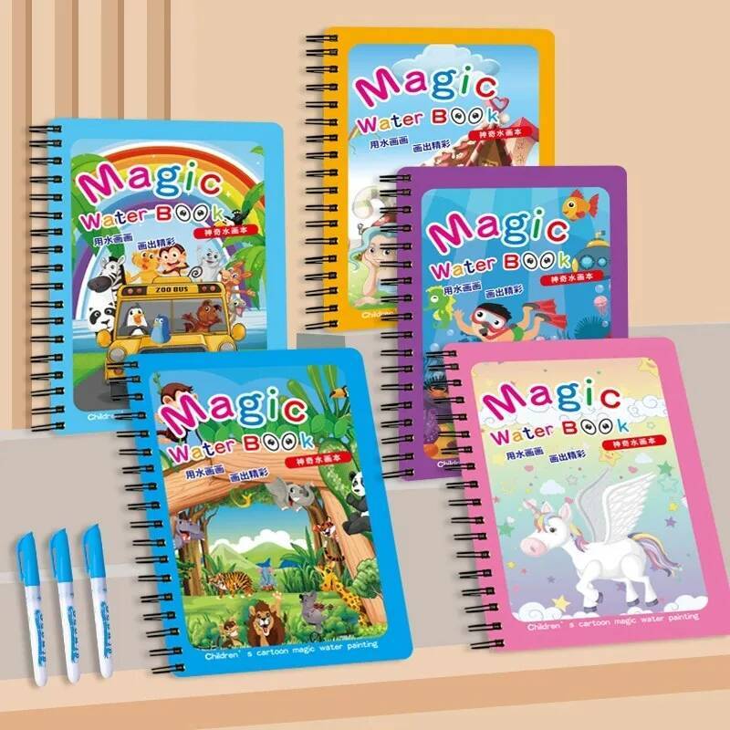 Montessori Toys Magic Water Dr - Reusable Water Magic Coloring Book recension och pris
