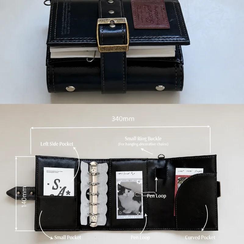 M5 Tri-Fold Leather Vintage Jo - Vintage Leather Journal Notebook recension och pris