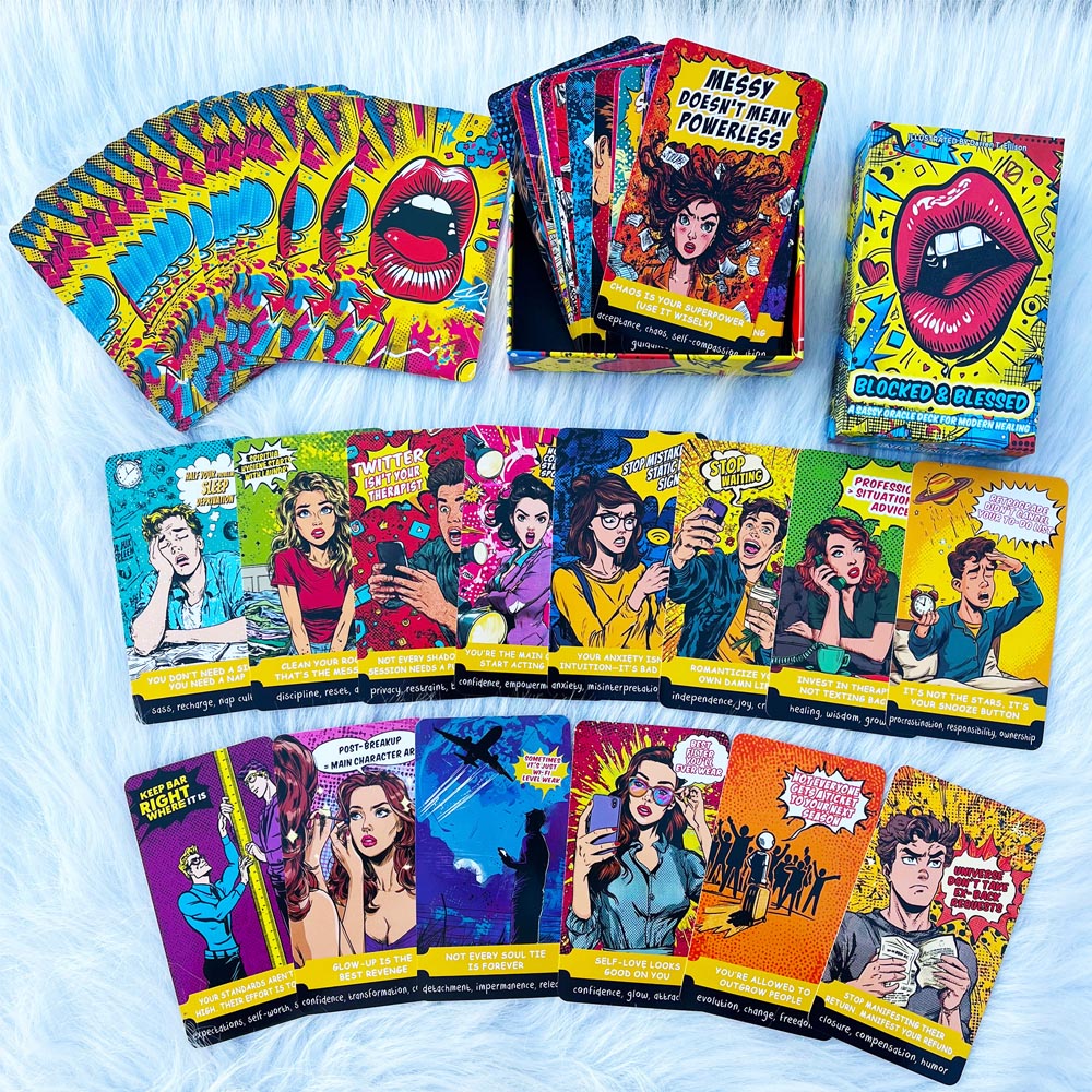 54 Card Deck, 13x8cm Size, BLO - Tarot Deck With Guidebook recension och pris