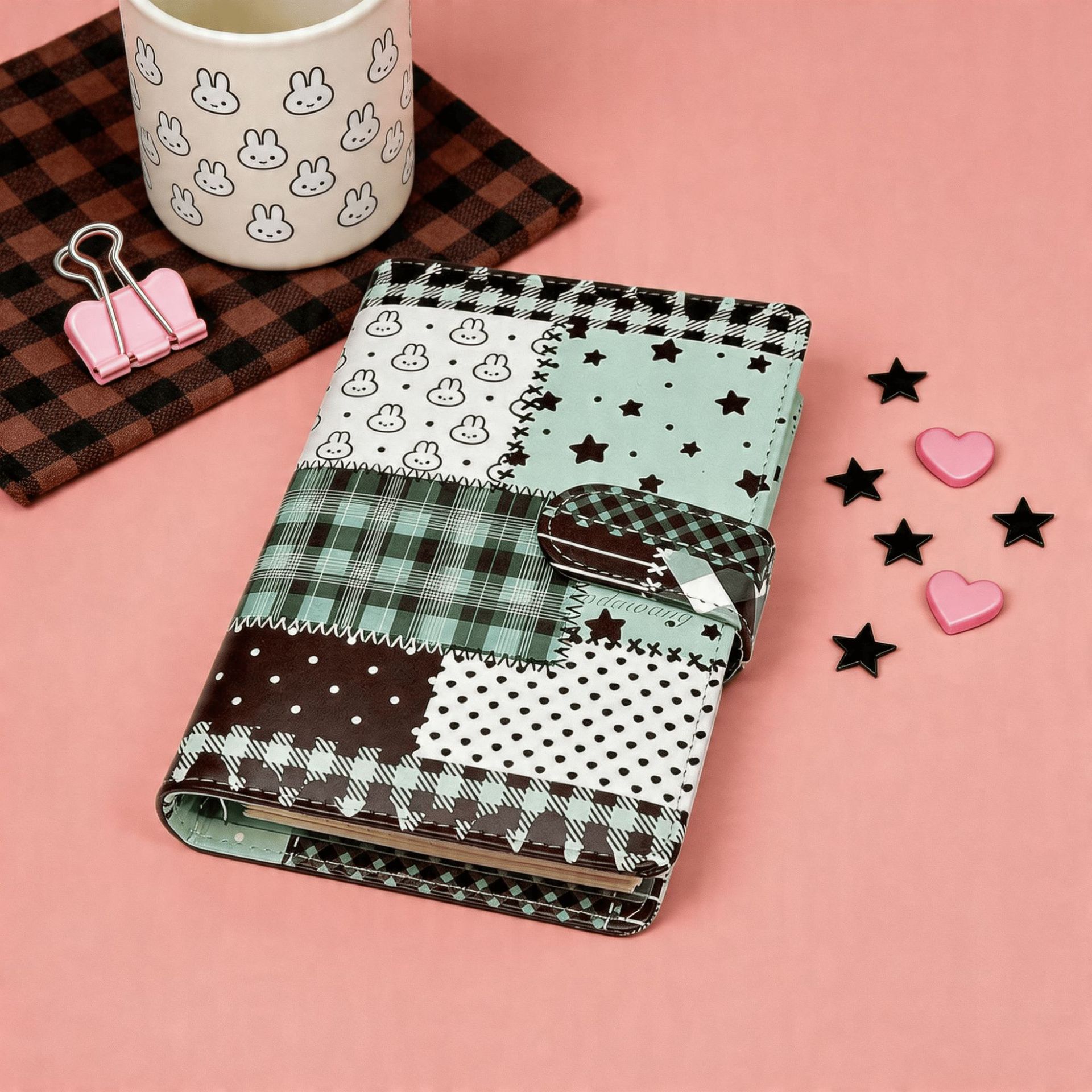A6 Green Spliced Grid Notebook - Blank Sheet Music Notebook recension och pris