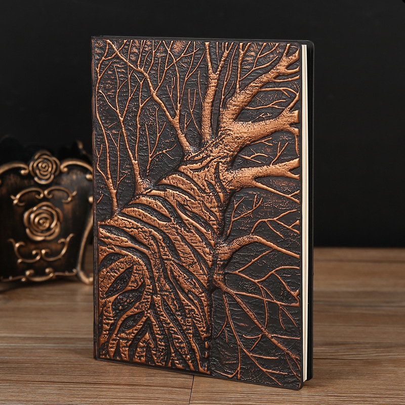 Vintage Big Tree PU Leather No - Vintage Leather Journal Notebook recension och pris