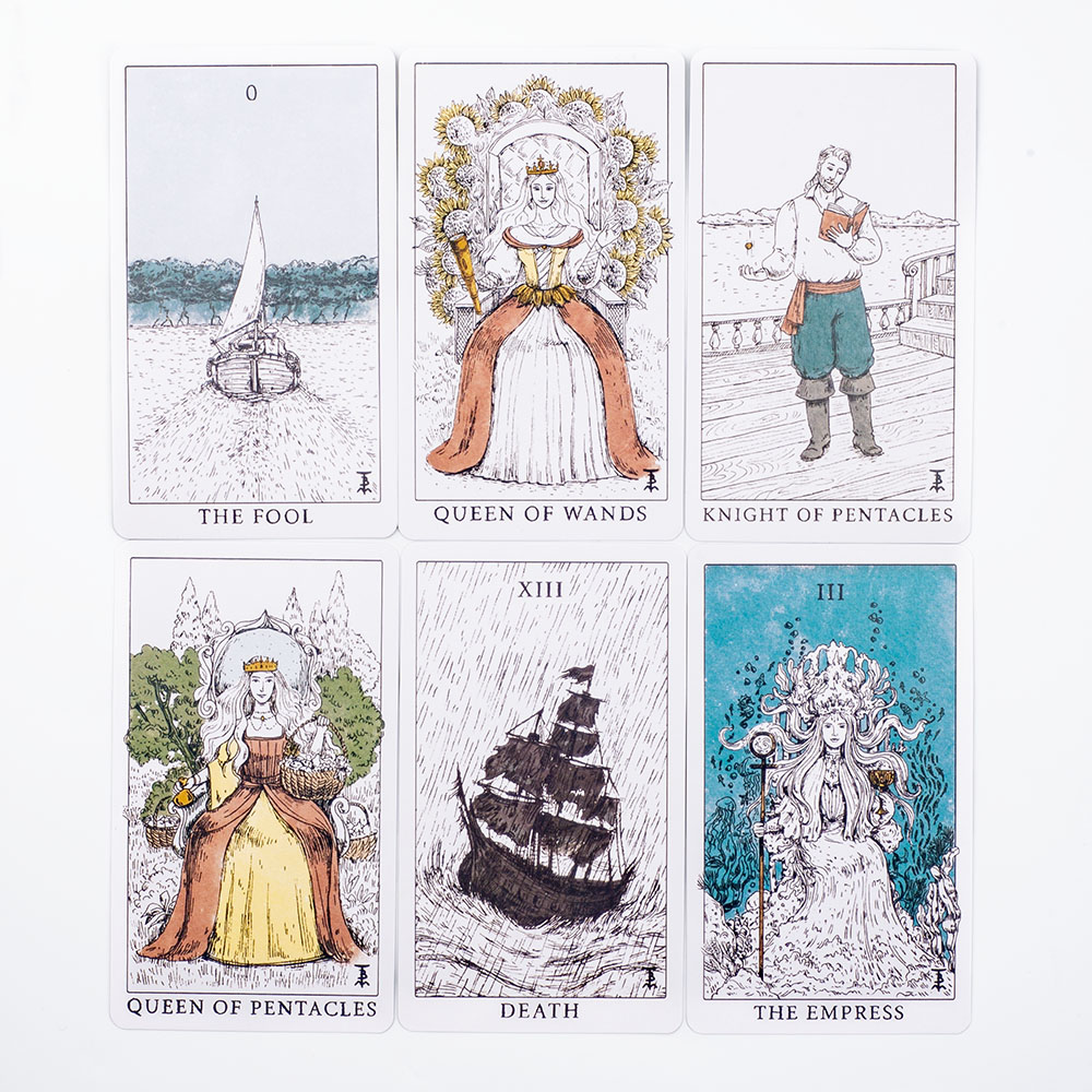 Ocean Themed Tempest Tarot  De - Tarot Deck With Guidebook recension och pris